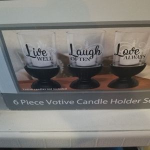 Live, Laugh, Love candelabra. New in the box.